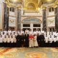 La Escolanía de El Escorial, muy presente en los actos del viaje del papa León XIV en Madrid