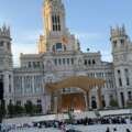 Una talla de Nuestra Señora del Buen Consejo, en la sacristía del papa en Cibeles