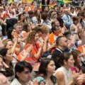El papa León XIV agradece a los voluntarios su labor al terminar sus días en Madrid